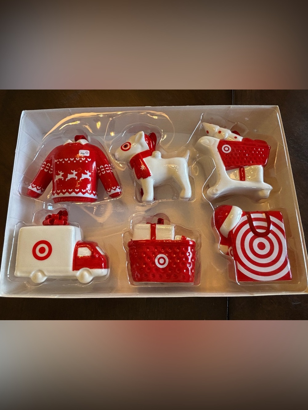 2023 Target Dog Bullseye Wondershop Christmas Tree Ornament 6 Piece Set - Picture 5 of 5